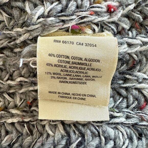 Anthro Moth Joelle Chunky Knit Sleeveless Tunic Sweater - Grey Marl - XS - Picture 8 of 9